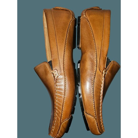 Rockport Cruise Venetian Leather  Slip On Loafers Men Size 9.5 Made in Brazil - Picture 1 of 11